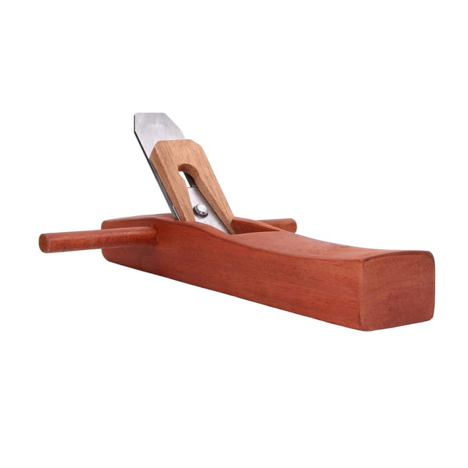 Rabot à main de menuiserie Acier 55# Padouk Mini Rabots à bois manuels Outil d'artisanat du bois de charpentier brown
