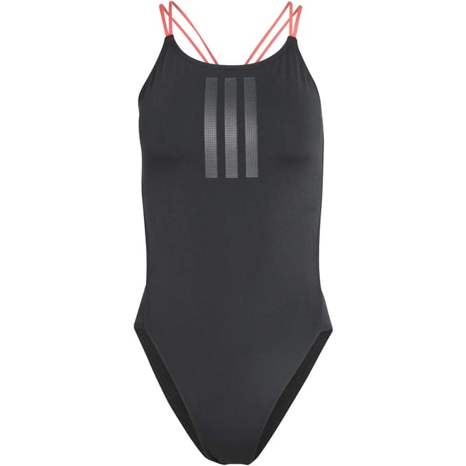 Adidas Performance Ripstream 3-Stripes Tie-Back Badpak - Dames - Zwart