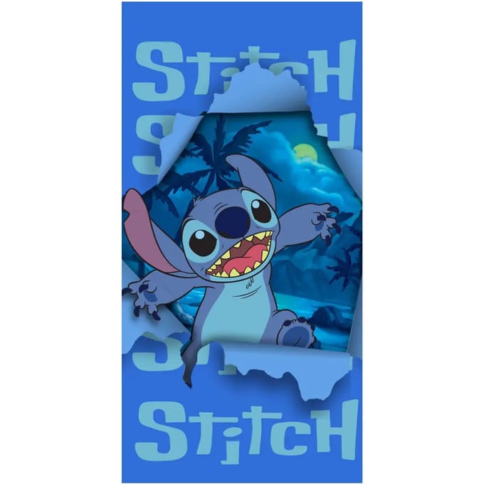 Stitch Microvezel Strandlaken Stitch – 70x140 cm – 100% Polyester