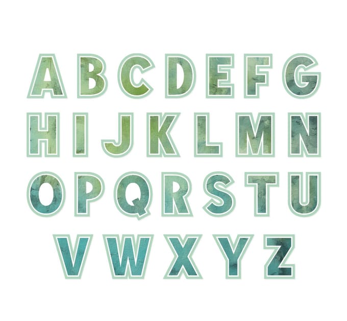 Sizzix Thinlits Ponssjabloon "Alphabet by 49 and Market"