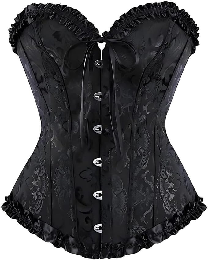 Elegante Bustier Corset Top voor Dames - Luxe Lingerie, Gothic Stijl en Lace Push Up Bodysuit met Tailleband