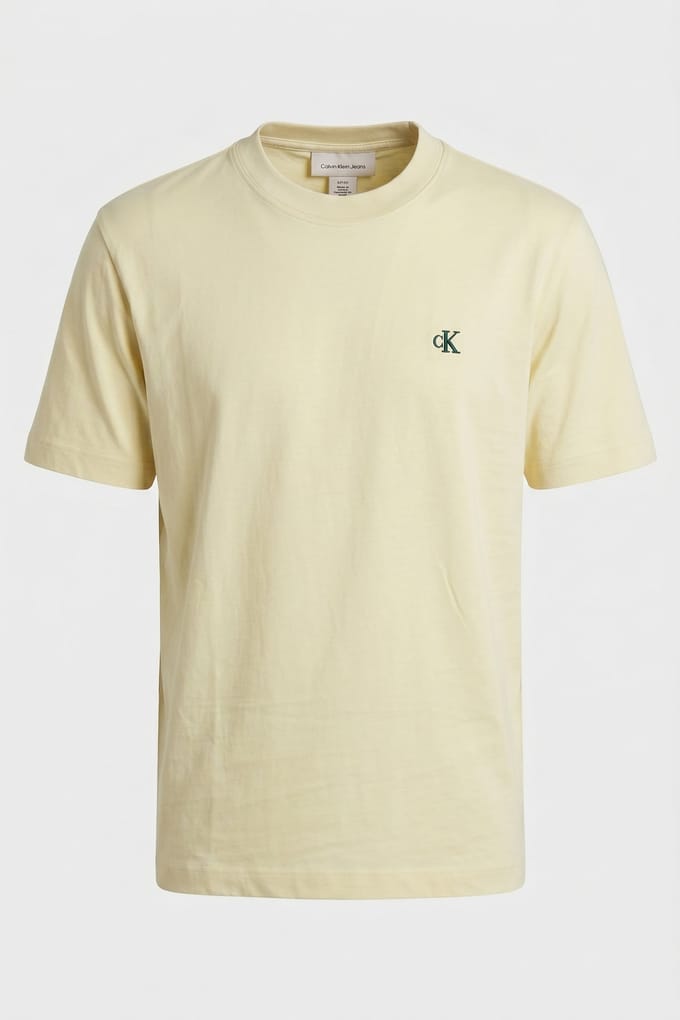 Calvin Klein Ss Easy Monogram Tee Lime Spritz Taglia: XL | Magliette basic Outlet | Uomo | Verde