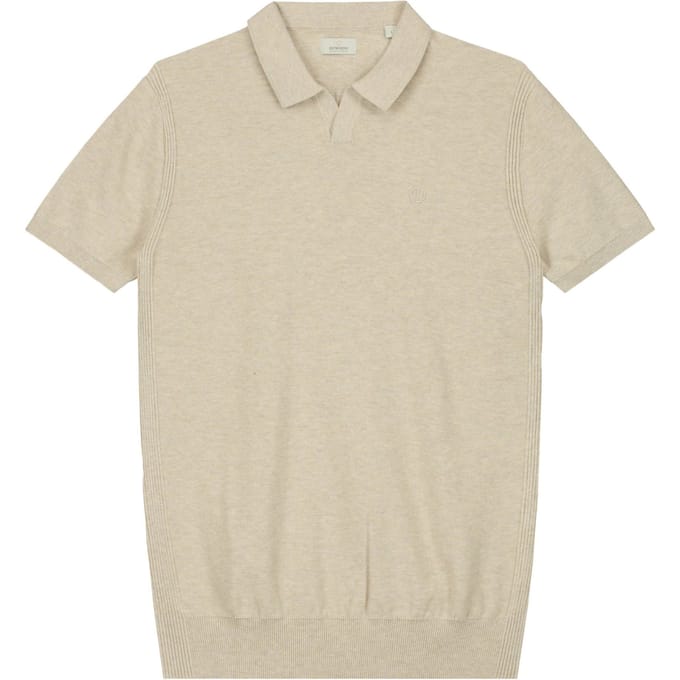 Dstrezzed Polo Melange Slub Beige - Maat M - Heren