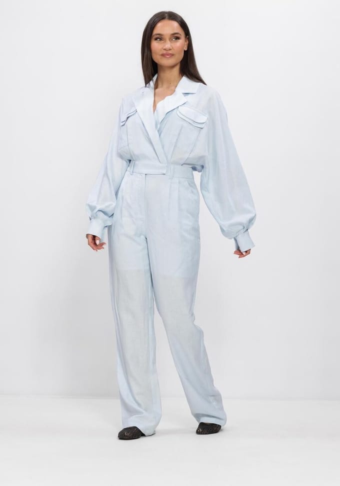 Ibana Ocea Jumpsuits Dames - Lichtblauw - Maat 42
