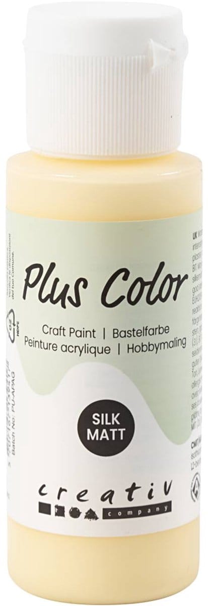 Plus Color Acrylverf, lichtgeel, 60 ml/ 1 fles