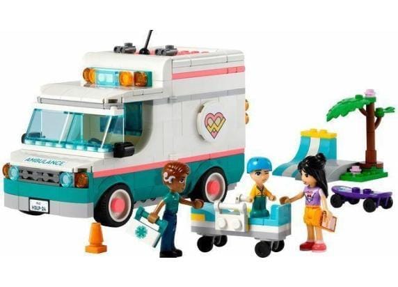 LEGO 42613 Friends Heartlake City ambulance Speelgoed met Mini Poppetjes en Skateboard