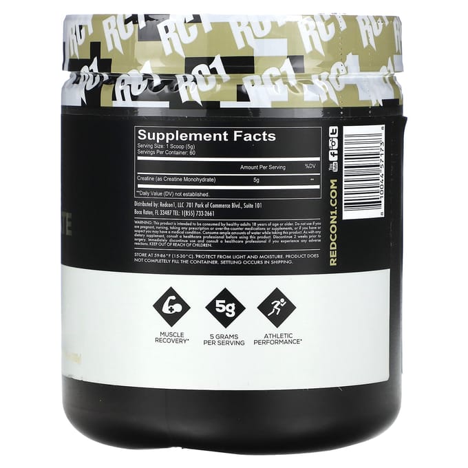 Redcon1, Monohydrate de créatine, 10,58 oz (300 grammes)