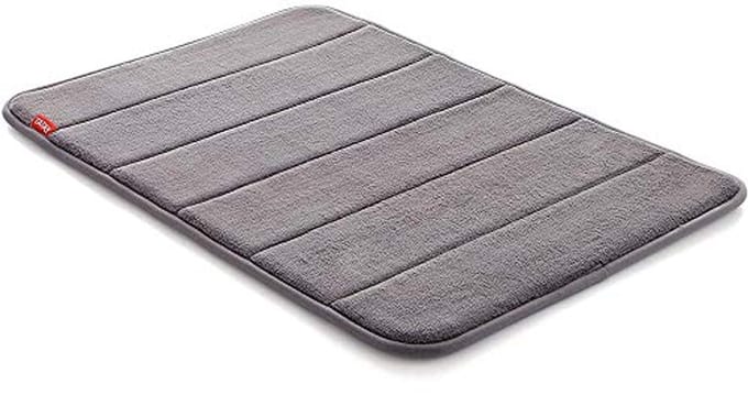 Luxe Grijze Badmat van 100% Microvezel - Antislip, Absorberend, Sneldrogend en Wasbaar - 40 x 60 cm