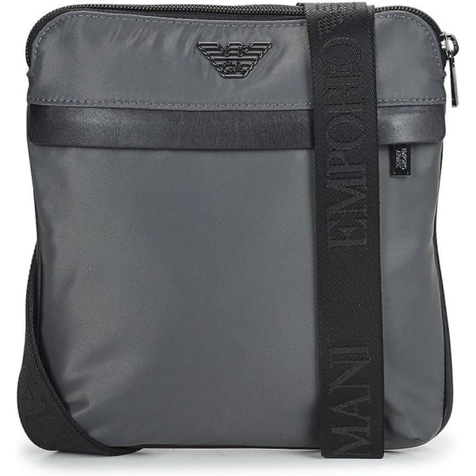 Emporio Armani Heren Messenger Bag Magnet Grijs