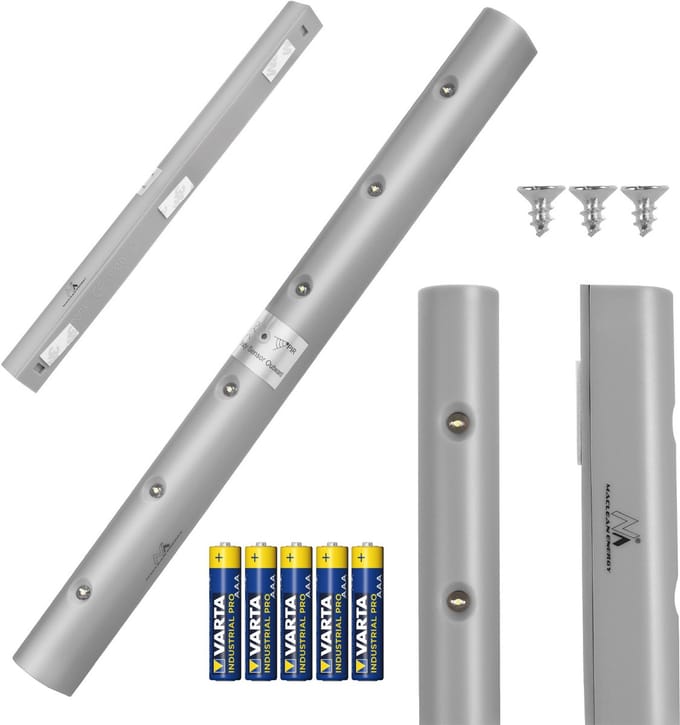 Maclean - Kastverlichting - LED strip - Ledstrip - met bewegingssensor - met 5x AAA batterijen
