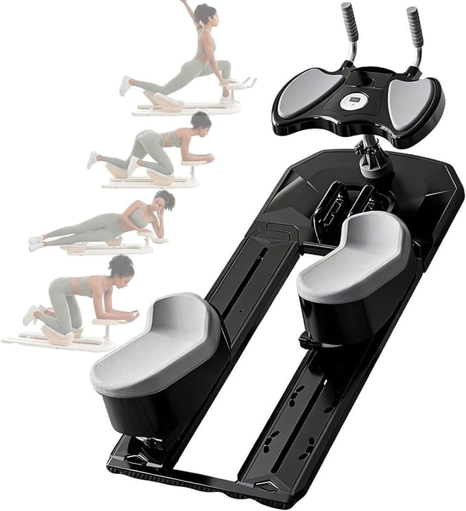 Rugtrainer - Wervelkolom trainer - Thuisgebruik - Dynamische rekking - 70 cm slag - Zwart