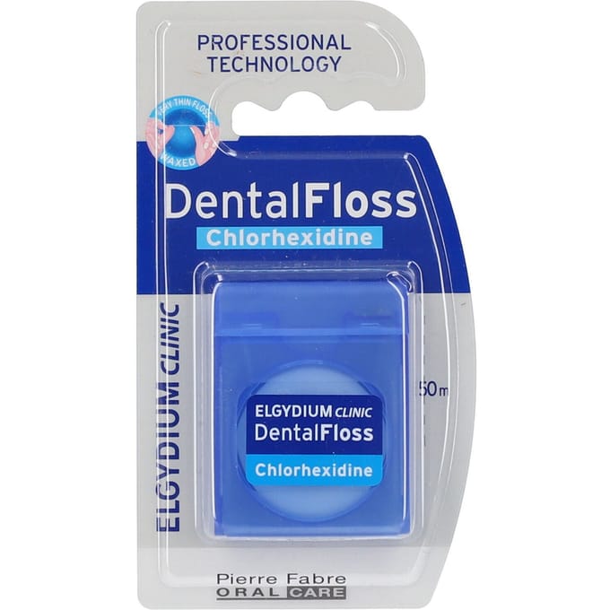 Elgydium Clinic Dentalfloss Chlorhexidine 50m