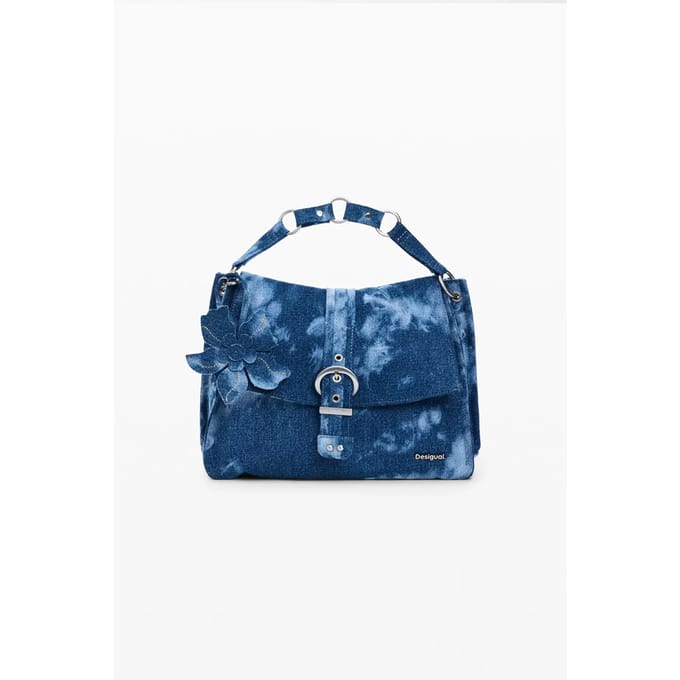 Desigual rugzak schoudertas Curio Deni Backpack Denim Dark Blue blauw