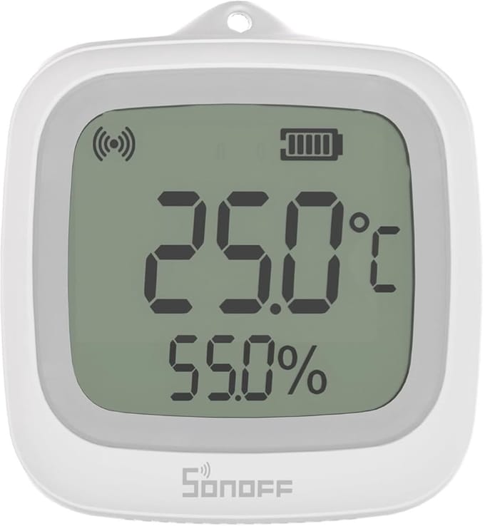 Zigbee LCD Smart Temperatuur- en Luchtvochtigheidssensor - Waterdicht en Geschikt voor Kas en Badkamer