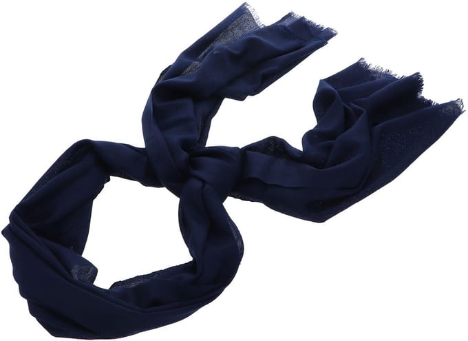 ROECKL sjaal Ring Pashima Scarf Navy donkerblauw