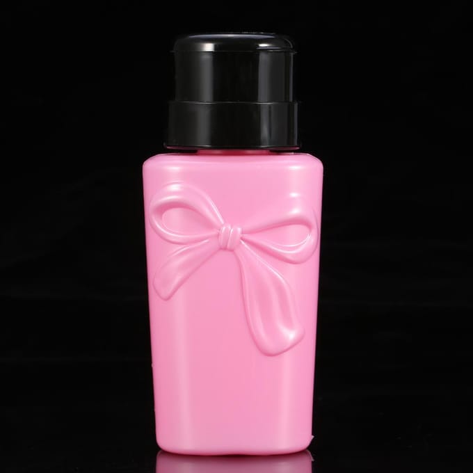 230ML Plastic Nagellak Pomp Dispenser Nagellak Remover Lege Fles Make-up Tool(Roze) roze