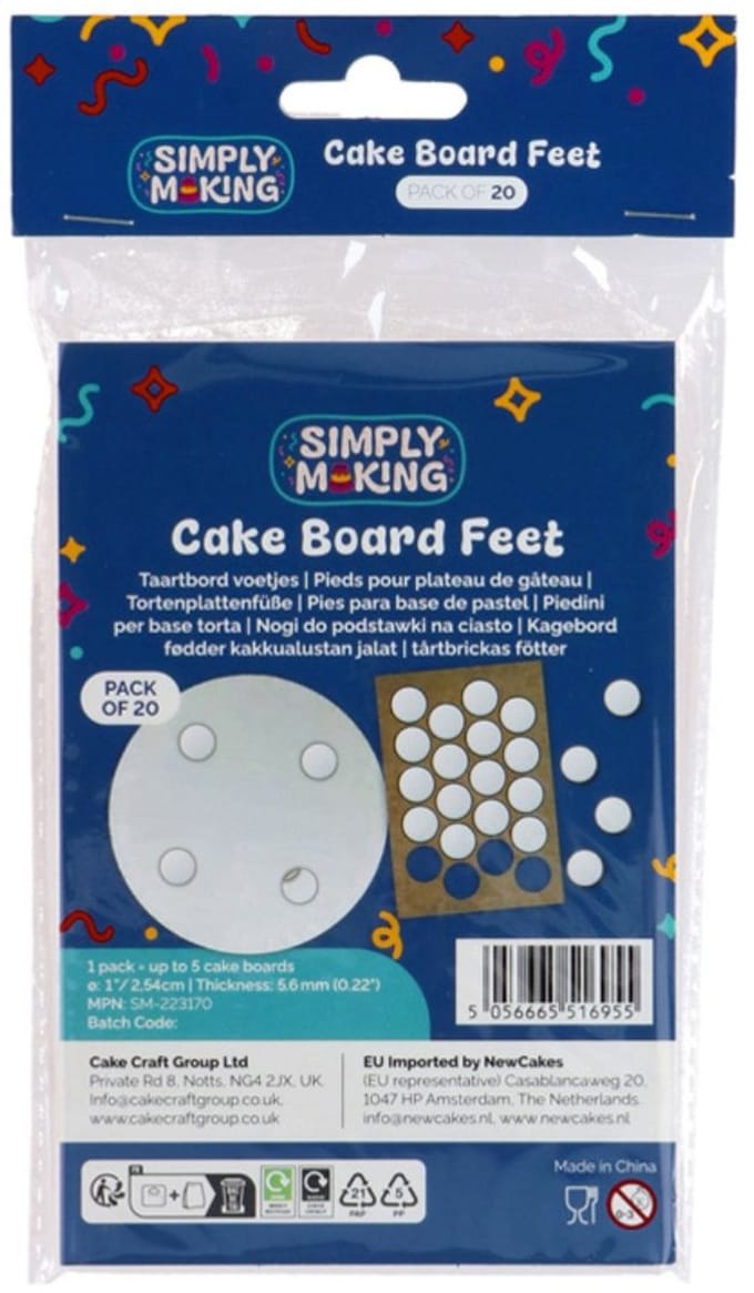 Simply Making Cake Board Stickers Rond pk/20