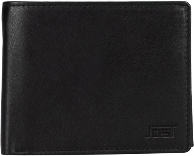 JOST Leren portemonnee Odense Wallet Black zwart