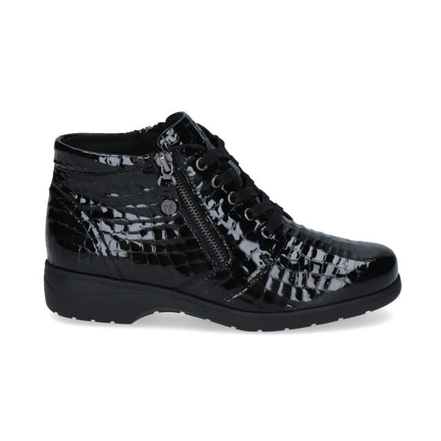 Caprice 9-9-25152-41 04 Black Combi Dames Veterschoenen - Zwart - 37