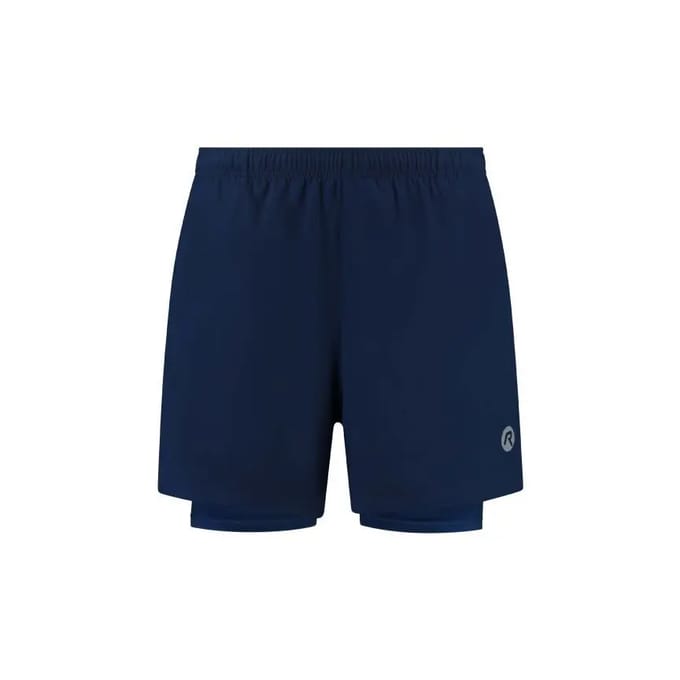Rogelli Essential Heren 2-in-1 Hardloopshort - Telefoonzak - Blauw