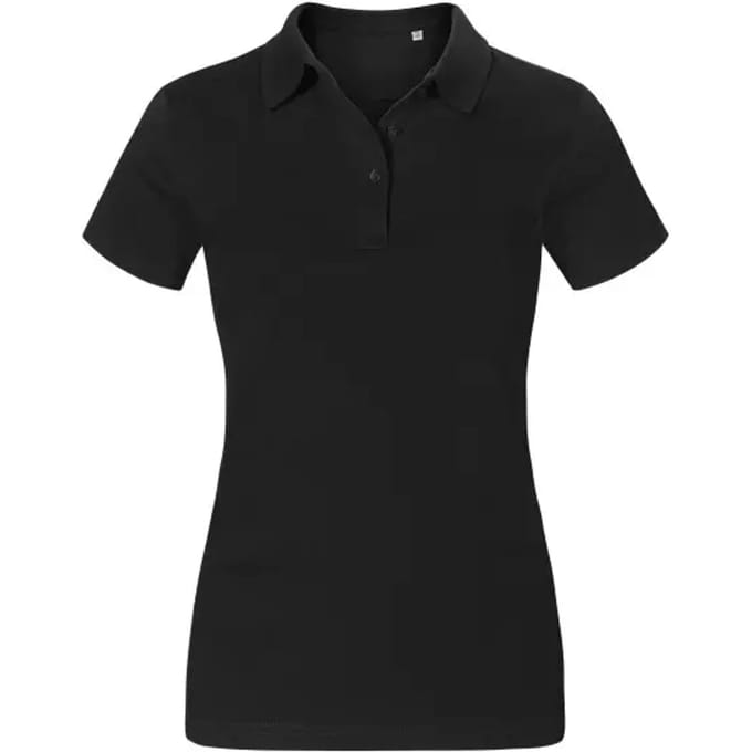 Damespolo 'Jersey' met korte mouwen Black - S