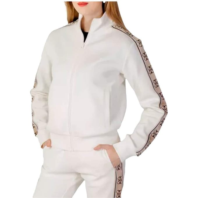 Sweatjack met opstaande kraag en steekzakken Model 'BRITNEY'