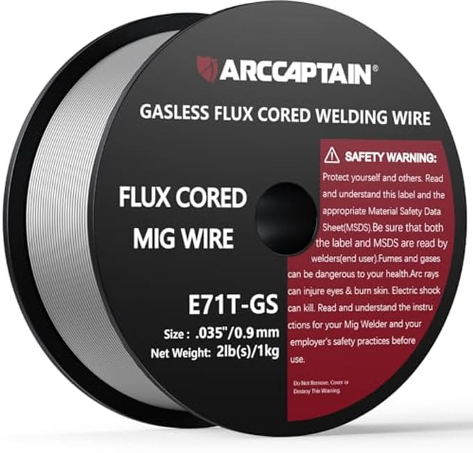 Gasloos MIG Lasdraad 0.35" 2Lbs - Hoogwaardige Carbon Staal