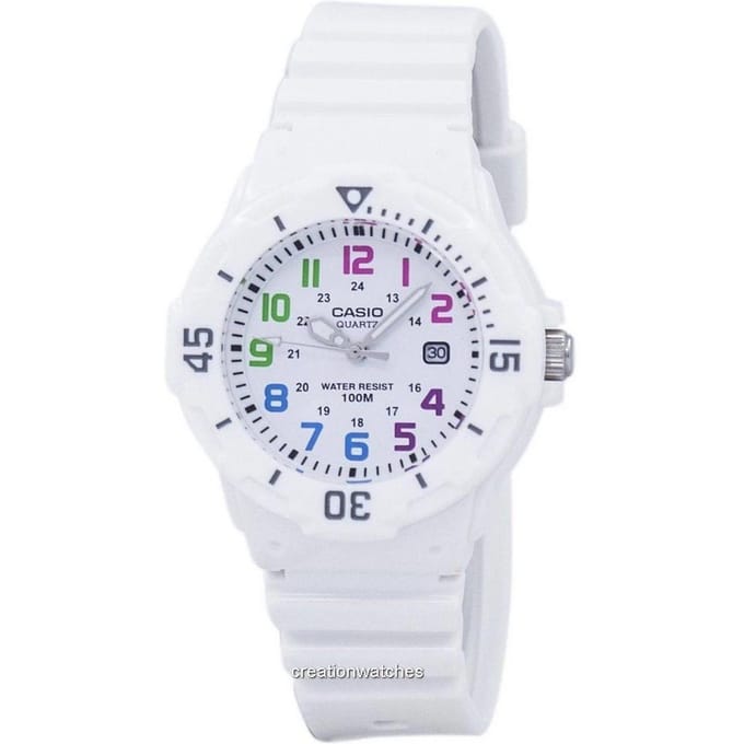 Casio Enticer Analog White Dial LRW-200H-7BVDF LRW200H-7BVDF Montre Femme blanc