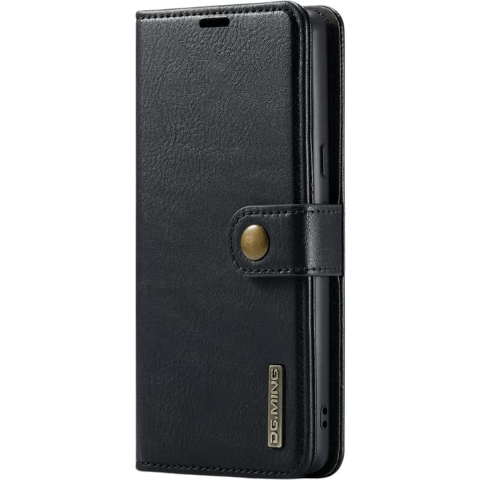 DG.MING Google Pixel 8 Pro Lederen 2-in-1 Wallet Hoesje Zwart