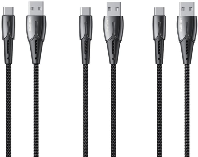 3 stuks OneOne 1,2m laadkabel. OneOne USB Lightning kabel met E75 chip. Oplaadkabel snoer past op Apple iPhone 13 Mini, iPhone 13 Pro, iPhone 13 Pro Max, iPhone 14, iPhone 14 Plus, iPhone 14 Pro, iPhone 14 Pro Max