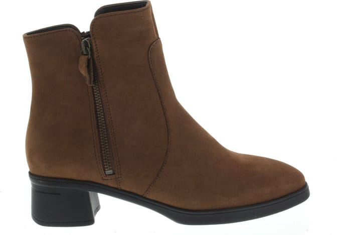 Dames Enkellaars Hartjes Blues Boot Brown Bruin - Maat 5½