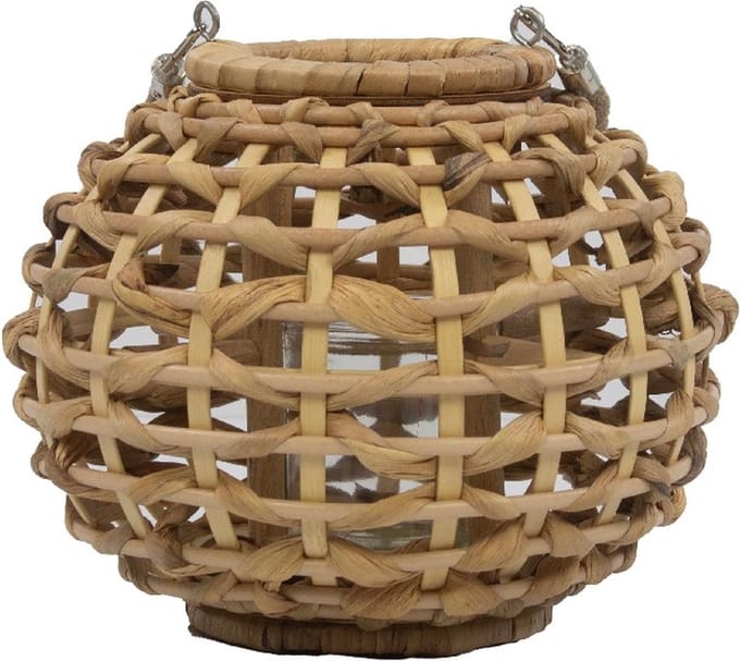 windlicht waterhyacinth bol 19cm