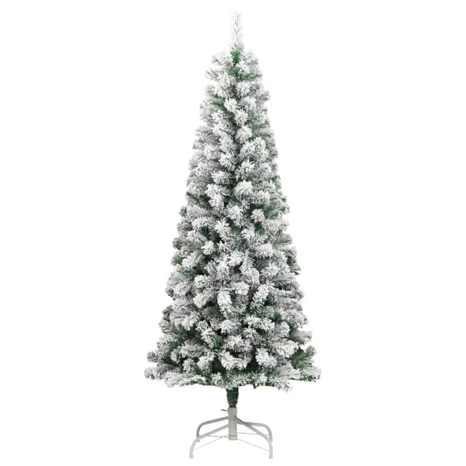 vidaXL - Kunstkerstboom - met - scharnieren - en - sneeuw - 210 - cm