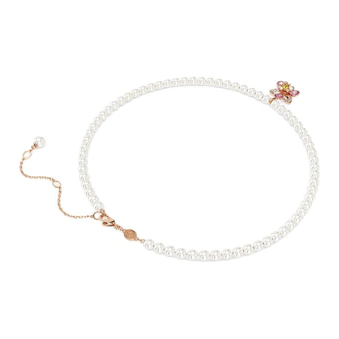 Swarovski Idyllia Bloem Versierd Imitatie Kristal Ketting Unisex ketting Roze 5725739 Box (Random Color) white