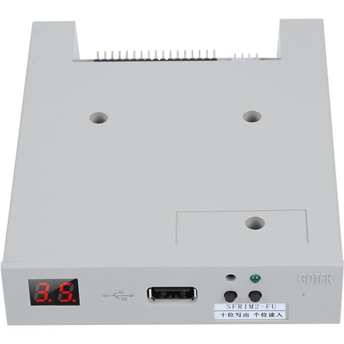 SFR1M2-FU 1.2MB USB SSD Diskette Drive Emulator Plug and Play voor Vlakbreimachine white