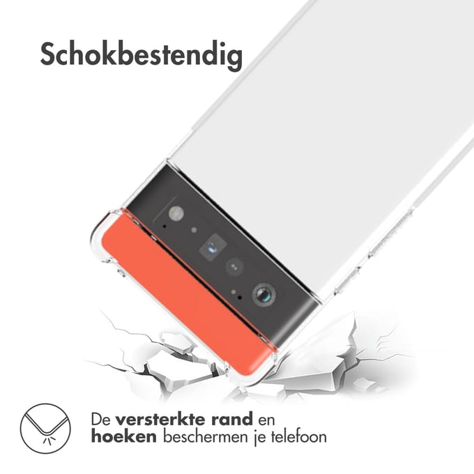 imoshion Hoesje - Geschikt voor Google Pixel 6 Pro - Shockproof Case - Transparant