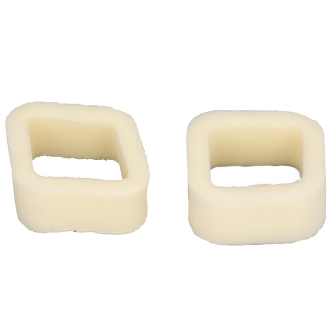 2 stuks Grasmaaier Luchtfilterelement Polyestervezel Wasbaar voor 443 436 Bosmaaier beige