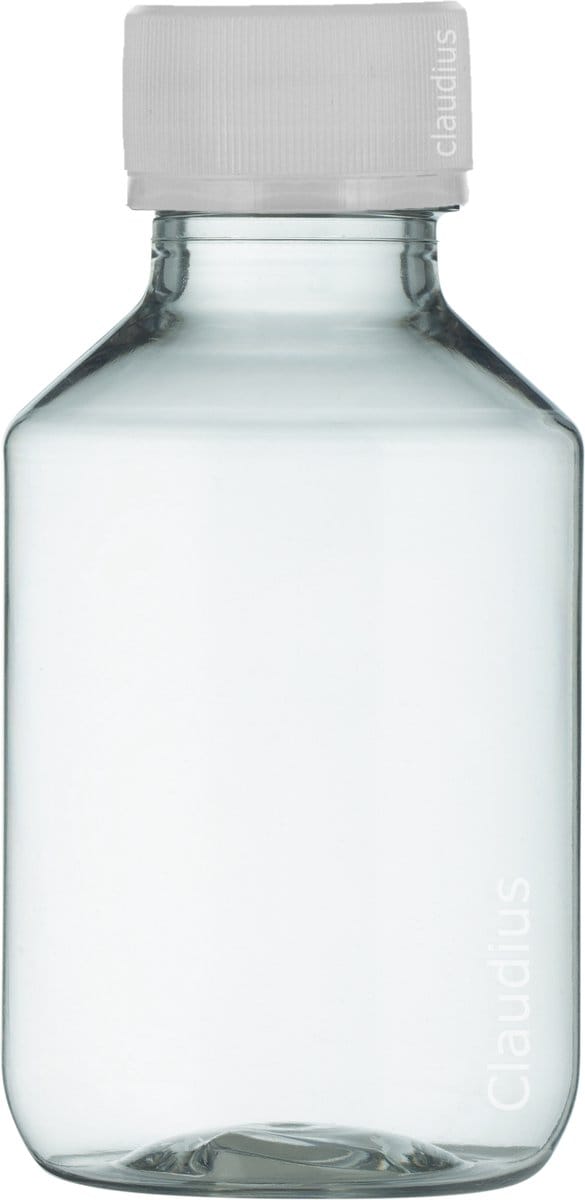 Lege Plastic Fles 100 ml Transparant - met verzegeldop - set van 10 stuks - navulbaar - leeg