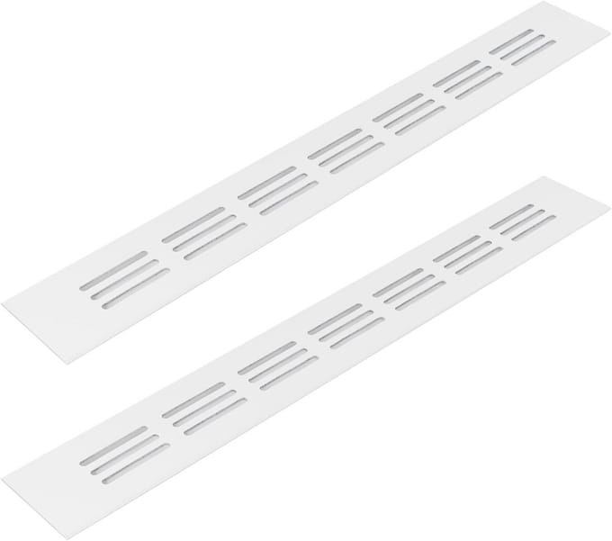 Aluminium Ventilatieroosters 40x300mm Pack van 2 - Voor HVAC, Verwarming, Koeling en Ventilatie