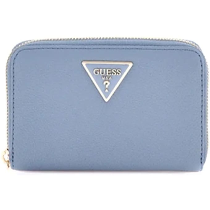 GUESS Portemonnee Laurel SLG Medium Zip Around Wallet Slate Lichtblauw
