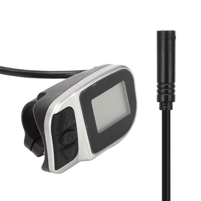 Duurzaam Praktisch LCD Display Elektrische Meter van Mengmateriaal voor Middenmotor TSDZ2 VLCD6 Meter 6-aderig gray