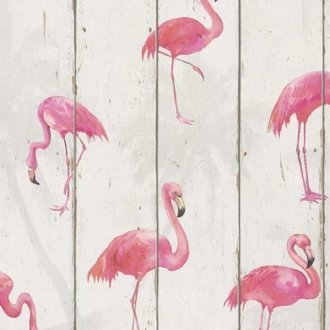 Barbara Becker Flamingo Behang rasch 479720