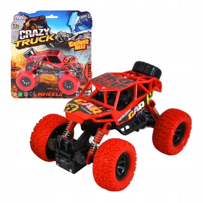 Monster Truck Off-Road Auto 4x4 met Rubberen Banden - Speelgoed