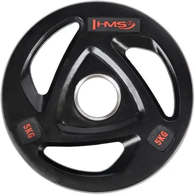 HMS TOX Serie - Zwarte Olympische Halterschijf - 5 kg - Rubbercoating