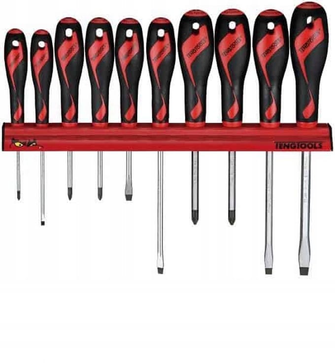 Teng Tools Schroevendraaierset met Muurbeugel WRMD10N