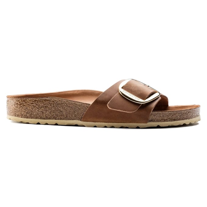 Geoliede leren muiltjes voor vrouwen Birkenstock Madrid