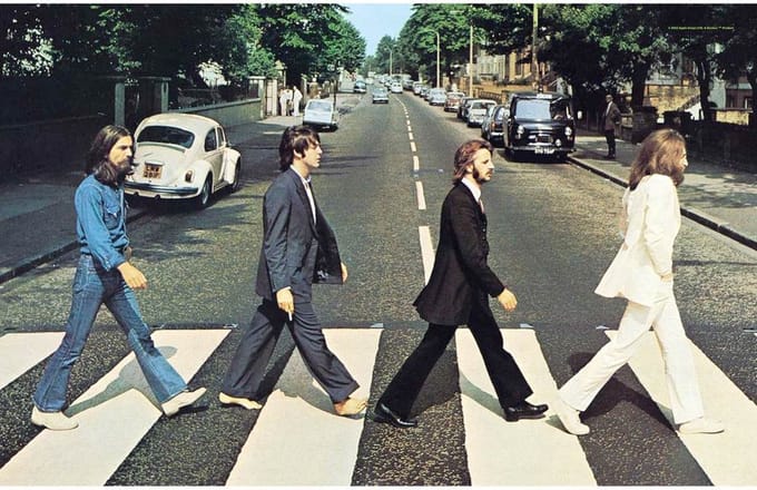 The Beatles - Abbey Road Textiel Poster - Multicolours