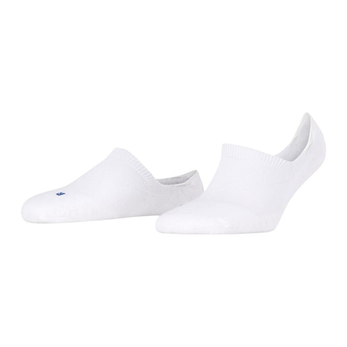 FALKE Cool Kick onzichtbar eenkleurig functioneel materiaal footies dames wit - maat 35-36