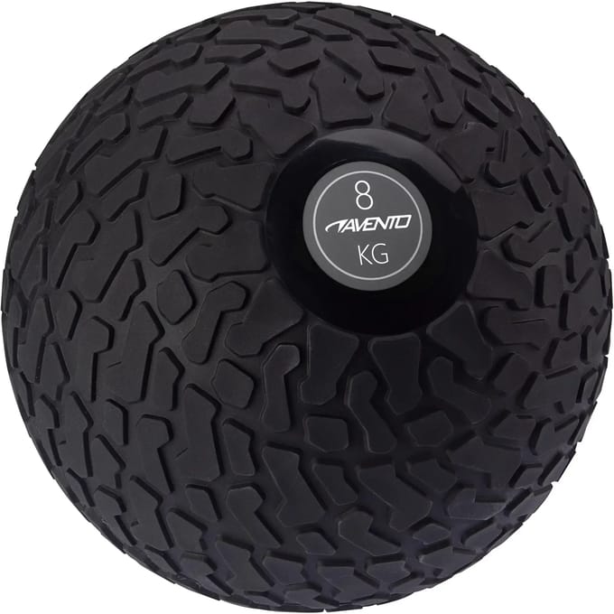 Avento Slam Bal - met Profiel - 8 kg - Zwart/Grijs
