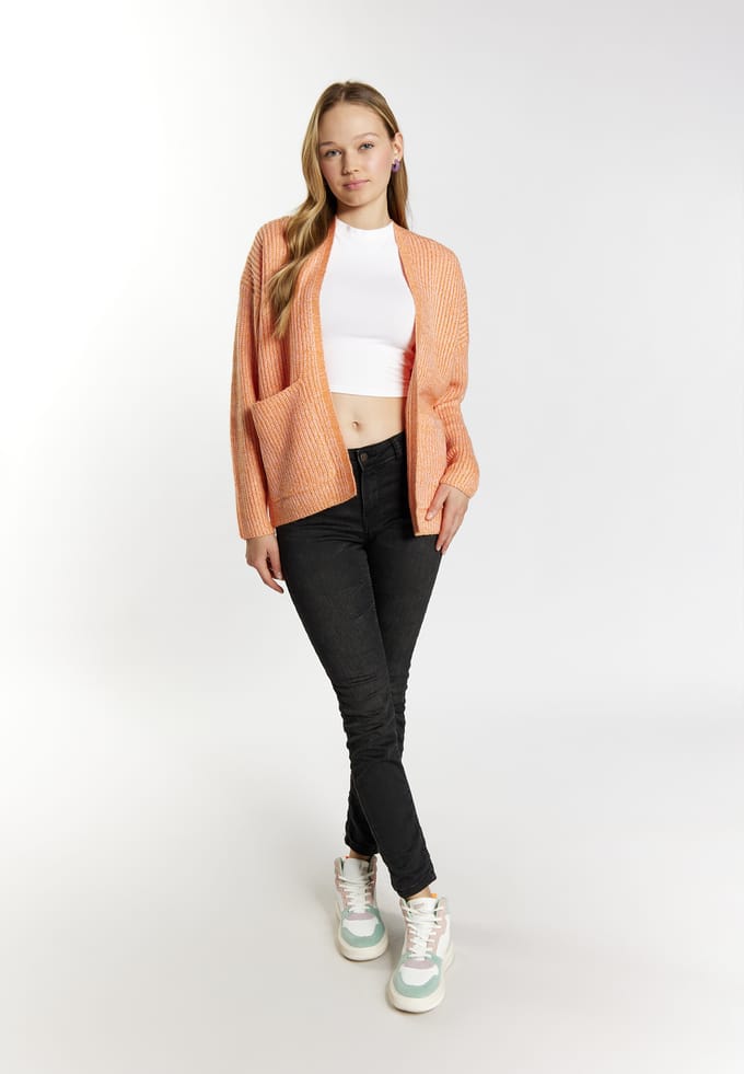 Mymo Gebreid vest Dames oranje